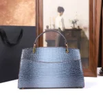 2025 New Crocodile Pattern Large Capacity Handbag Vintage Ladies Single Shoulder - Image 2