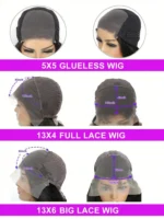 40 42 Inch 13x4 13x6 HD Transparent Bone Straight Lace Front Wigs 250% Brazilian Human - Image 6