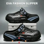 Men Techwear EVA Platform Clogs Arch Support Odor Proof Anti Slip Outdoor Hiking