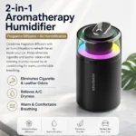 Portable 2 in 1 Car Humidifier Aroma Diffuser Color RGB LED Light Silent USB Mini Mist