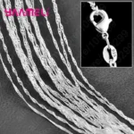 10PCS Wholesale Pure 925 Sterling Silver Charm Link Chain Necklace Jewelry with Strong - Image 6