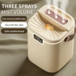 3 Nozzle Humidifier Household Office Evaporative Air Humidifier with Night Light - Image 2
