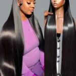 40 46 Inch 200 Density Frontal Wig For Black Women Brazilian Wigs Human