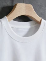 1pc Mens Clothes California Los Angeles Letter Print White TShirt, Unisex Casual Crew Neck Tshirt - Image 3