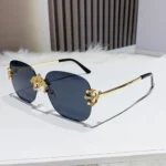 New 2025 Vintage Luxury Rimless Square Sunglasses Women Men Fashion Brand  shade - Image 3