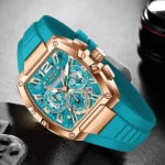 LIGE Original Brand Fashion Mens Watches Sport Military Chronograph Calendar Silicone - Image 3