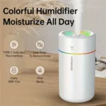 Rainbow Aroma Mini Humidifier - Portable, Spray Type, Suitable as a Gift, Home Office - Image 5