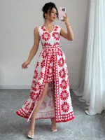 Women's Spring and Summer Beach Vacation Style Casual and Elegant Contrasting - Image 3