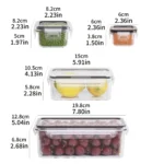 8-PC BPA-Free Airtight Food Containers with Locking Lids - Microwave/Freezer - Image 3
