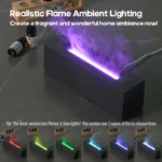 KINSCOTER Flame Aroma Diffuser Air Humidifier Ultrasonic Cool Mist - Image 3