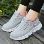 Women's Lightweight Lace-Up Casual Running Shoes, All Season Sneakers - Image 4