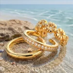 3Pcs Gold Filled Toe Rings for Women Non Tarnish 14K Gold Filled Toe Ring Adjustable Flower Cz Dainty - Image 4
