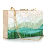 Acrylic Chain Handbag Box Clutch Evening Bags Luxury Wedding Women Dinner Dress - Image 2