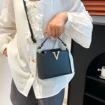 Luxury Women's Tote Bag, Chic V Shaped Stylish Pu Leather Bucket Bag - Image 6