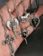 5 New Cross Tomb Heart Necklace - Personalized Vintage Minimalist - Image 5