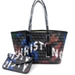 Geometric Print Tote Bag Women's Handbag Large Capacity - Image 3