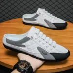 2025 Summer Slippers for Men Trendy Men's Flat Bottom Casual Shoes Soft Sole - Image 2