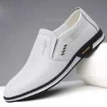 Leather Shoes for Men Designer Loafers High Quality Adult Moccasins Men Driving - Image 3