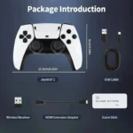 128G Game Stick M15 4K Video TV Game Console Wireless Gamepads 20000+ Classic Arcade - Image 4