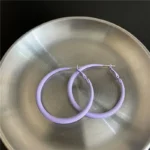 Trendy Big Round Hoop Earrings for Women Statement Jewelry Trendy European - Image 3