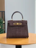 Fall/winter 2025 retro frosted crocodile pattern high-end fashion ladies bag temperament - Image 5