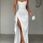 Women's elegant and fashionable solid color shoulder strap
