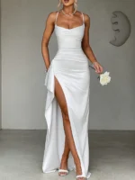 Women's elegant and fashionable solid color shoulder strap