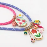 Fashionable Bohemian Multi-element Pendant Colorful Jewelry Gifts Collarbone Chain