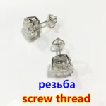 Premium 0.5-2ct Moissanite Diamond Stud Earrings for Women Orginal 925 Sterling Silver - Image 5
