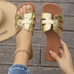 2025 Summer New Women's Solid Color Slippers Lightweight Square Open - Image 3