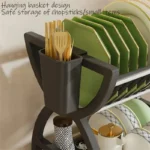 1 Pcs New 2-Tier Dish Drying Rack Kitchen Countertop Drainer Plate Bowl Organizer Storage - Image 2