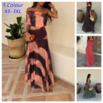 Elegant Vintage Commuting Fashion Women Off Shoulder Mesh Long Sexy Hollow