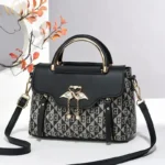 AQN Women's Embossed Plain Style Versatile Casual Shoulder Crossbody Bag - Image 3