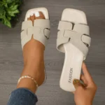 Basic Women Shoes Classic Slippers Fashion Outside Flat Low Heels Outdoor Non