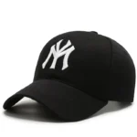 Vintage NY Logo Embroidery Baseball Cap, Casual Cotton Adjustable Dad Hat - Image 3