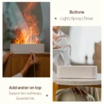 KINSCOTER Realistic Colorful Flame Aromatherapy Diffuser Aroma Essential - Image 3