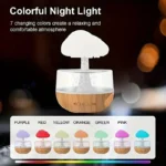 Rain Cloud Humidifier Rain Colorful Mushroom Cloud Raindrop Atmosphere Lamp - Image 2