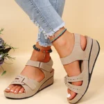 Summer Wedge Sandals for Women 2025 New Fashion Non Slip Beach Shoes Woman