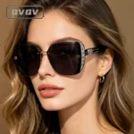 QVQV Luxury Designer Square Sunglasses Women High Quality Letters Sun Glasses - Image 4