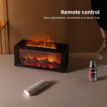 300ml Flame Effect Humidifier & Aroma Diffuser, with Remote & Time - Image 2
