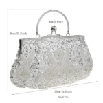 Women's Retro Small Totes Evening Bags Beaded Embroidered Ladies Clutch Purse Shoulder - Image 5
