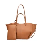 Stylish Clutch Mini Diaper Bag For Women Solid Color Leather Crossbody - Image 3