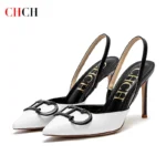 CHCH Women's High Heels 2025 Sharp tip Destiny Closed Toe Strappy - Image 2