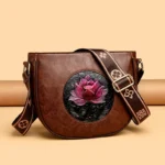 Women's Faux Leather Shoulder Bag Crossbody Purse Handbags Fashion Tote Bags - Image 2