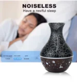 7 Colors Cracked Vase Air Humidifier Star Sky Deep Wood Grain Hollow Out Home - Image 2