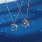 LATS Star Moon Pendant Necklaces for Women Simple Clavicle Chain - Image 4