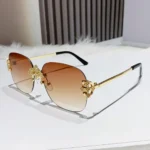 New 2025 Vintage Luxury Rimless Square Sunglasses Women Men Fashion Brand  shade - Image 5
