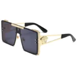 New Stylish Sunglasses with Oversized Frames, Trendy Metal Design