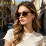 CATERSIDE Fashion Men Sunglasses Small Frame Square Personalized Design Sun - Image 4