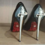 8CM-10CM Fashion Womens High Heel High Quality Metal Scepter Stiletto Pointed - Image 4